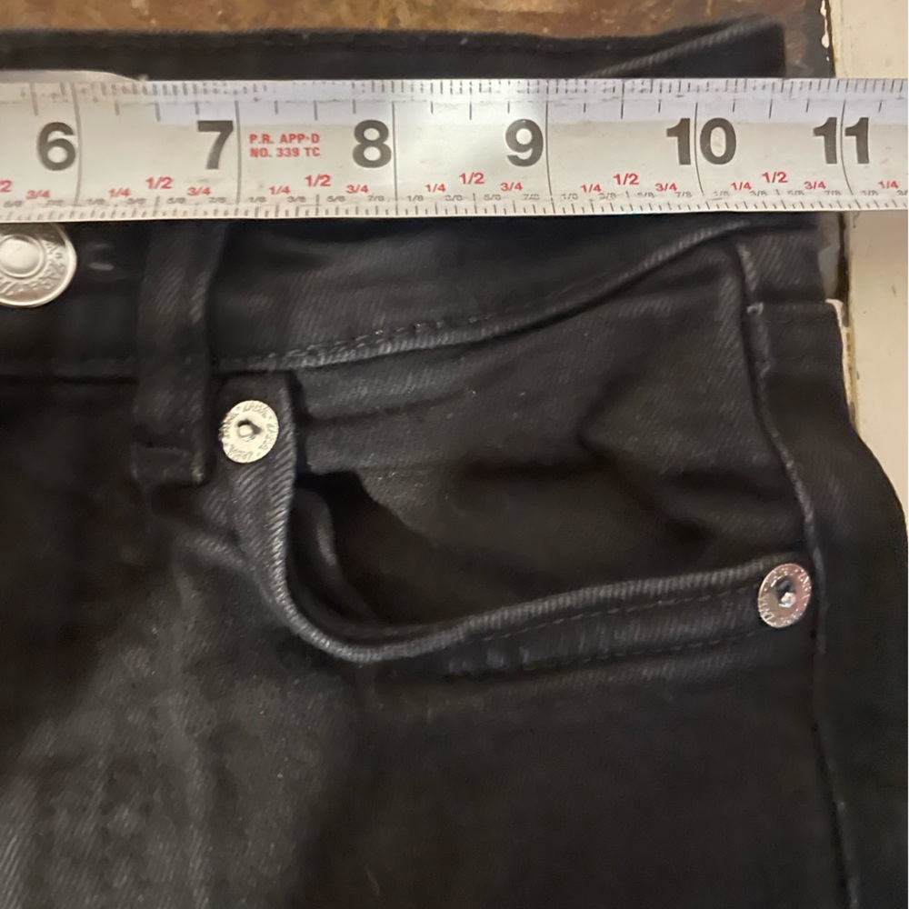 Zara high rise flare‎ pants in black, size 00 - Picture 6 of 7